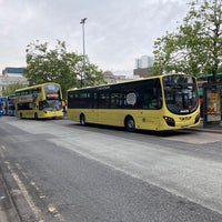 Photo taken at Piccadilly Gardens Bus Station by Tommy C. on 7/10/2023