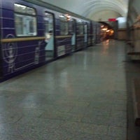 Photo taken at Xətai Metrostansiyası by Фахри Д. on 11/13/2012