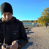 Photo taken at Munkkiniemenranta by Ivetka T. on 10/11/2015