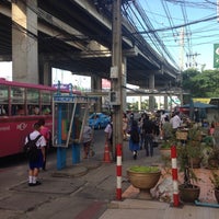 Photo taken at ป้ายรถประจำทาง ชัยพฤกษ์ (ออกเมือง) (Chai Ya Phruek Bus Stop) by Pasit S. on 5/21/2015