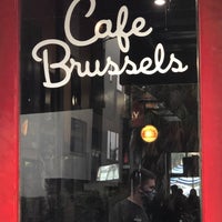 Photo taken at Cafe Brussels by Jonathan Y. on 5/21/2021