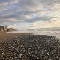 Photo taken at Пляж в Гагре | გაგრის პლიაჟი by I C. on 2/2/2019