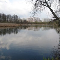 Photo taken at Серебрянский парк by Alex Z. on 4/21/2019