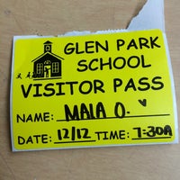 Photo taken at Glen Park Elementary by Brodie O. on 12/12/2014