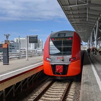 Photo taken at Olympic Park Station by Сергей А. on 8/15/2021
