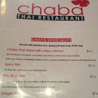 Foto diambil di Chaba Thai Restaurant oleh Brandi V. pada 1/25/2013
