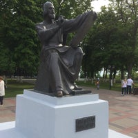 Photo taken at Памятник Андрею Рублёву by Simon T. on 6/10/2017