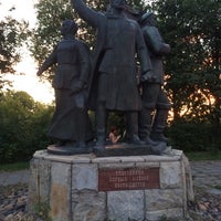 Photo taken at Памятник участникам первых маёвок by Simon T. on 7/22/2014