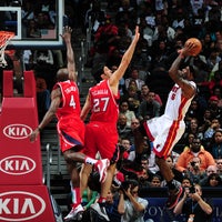 Photo taken at State Farm Arena by Atlanta Hawks on 2/21/2013