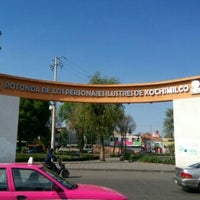 Photo taken at Rotonda De Los Personajes Ilustres De Xochimilco by Francisco B. on 3/19/2017