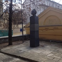 Photo taken at Памятник Осипу Мандельштаму by Vasiliy M. on 4/26/2013