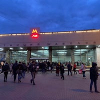 Photo taken at metro Shabolovskaya by Alex C. on 9/24/2019