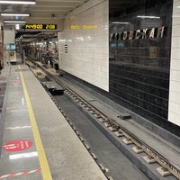Photo taken at metro Kakhovskaya by Alex C. on 12/30/2021