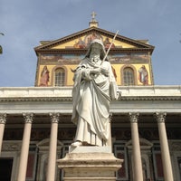 Photo taken at Basilica of St. Paul Outside the Walls by Giorgio R. on 4/29/2013