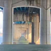 Photo taken at Dongjak Bridge by 미스터리 on 1/1/2024