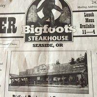 Photo taken at Bigfoot&amp;#39;s Steakhouse by Mike B. on 5/18/2016