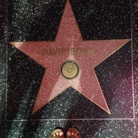 Photo taken at David Bowie&amp;#39;s Star, Hollywood Walk of Fame by Justine R. on 10/7/2014