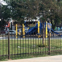 Photo taken at Hanson Park Playground by Pam D. on 8/14/2018
