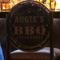 Photo taken at Augie&#39;s Alamo City BBQ Steakhouse by Pam D. on 5/3/2018