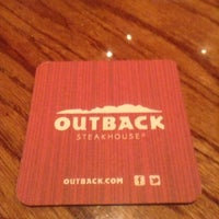 Photo taken at Outback Steakhouse by Tiffany D. on 1/26/2013