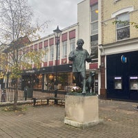 Photo taken at William Hogarth Statue by Mark I. on 11/16/2020