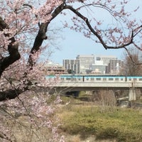 Photo taken at 仙台市地下鉄 東西線 広瀬川橋梁 by Nasuno N. on 4/8/2019