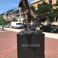 Photo taken at Ron Santo Statue by Lou Cella by Patrick W. on 7/30/2017