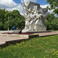 Photo taken at Памятник Подольским курсантам by Mikhail M. on 5/27/2017