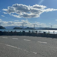 Photo taken at 来島海峡第二大橋 by noha t. on 10/21/2023