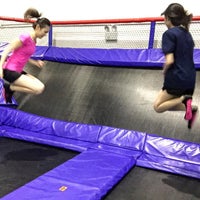 Photo taken at AMPED Trampoline Park by Jiangling on 9/16/2015