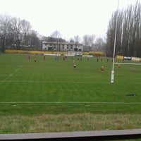 Photo taken at Rugby Club Praga Praha by Tereza Lily H. on 11/18/2012