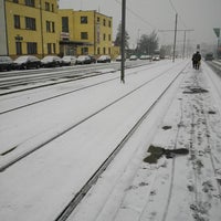 Photo taken at U Elektry (tram) by Anton C. on 1/14/2013
