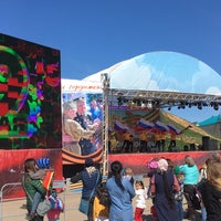 Photo taken at Сцена на главной площади Дмитрова by Сергей Р. on 5/9/2018