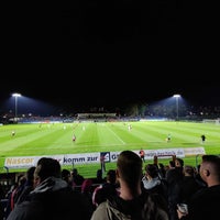 Photo taken at Stadion im Sportforum by Lars B. on 10/20/2022