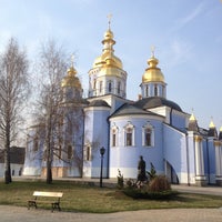 Photo taken at St. Michael&amp;#39;s Golden-Domed Monastery by Alyona B. on 4/20/2013