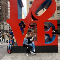 Photo taken at LOVE Sculpture by Robert Indiana by Denisa R. on 4/21/2019