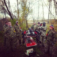 Photo taken at Пейтбол полигон Тактика. оз. Большое by Konstantin N. on 11/18/2012