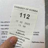 Photo taken at Embassy of the Republic of Korea by Poon on 2/17/2022
