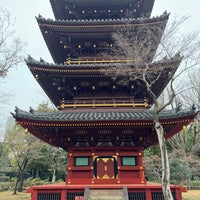 Photo taken at The Five-storied Pagoda of the Former Kan&amp;#39;ei-ji Temple by Sachio on 2/4/2024