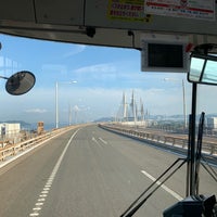 Photo taken at 与島橋 by トレイヤ （. on 8/30/2020