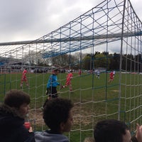 Photo taken at Donkey Dome Enfield Town FC by Nick K. on 4/17/2016