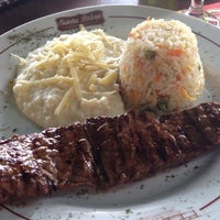 Photo taken at Santa Brasa Authentic Steaks by Ana E. on 5/28/2012