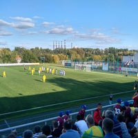 Photo taken at Стадион РЦОП по футболу БГУ by Скай В. on 9/1/2019