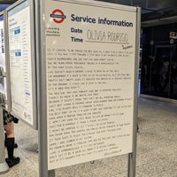 Photo taken at North Greenwich London Underground Station by Matthew D. on 5/15/2024