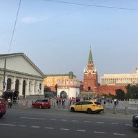 Photo taken at Остановка «Метро Библиотека имени Ленина» by Alex E. on 7/24/2016