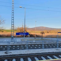 Photo taken at Solymár vasútállomás by Kéktúrás K. on 2/14/2021