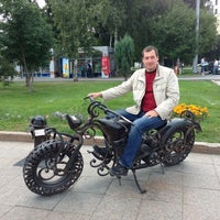 Photo taken at Скульптура «Мотоцикл» by Сергей К. on 8/31/2013