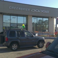 Photo taken at Greenbrier Dodge of Chesapeake Inc. by Hector T. on 11/26/2012