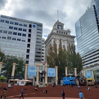 Photo taken at Pioneer Courthouse Square by Kitty R. on 9/20/2023