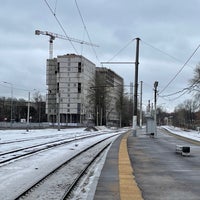 Photo taken at Ж/д станция «Новая деревня» by Владислав I. on 2/27/2021